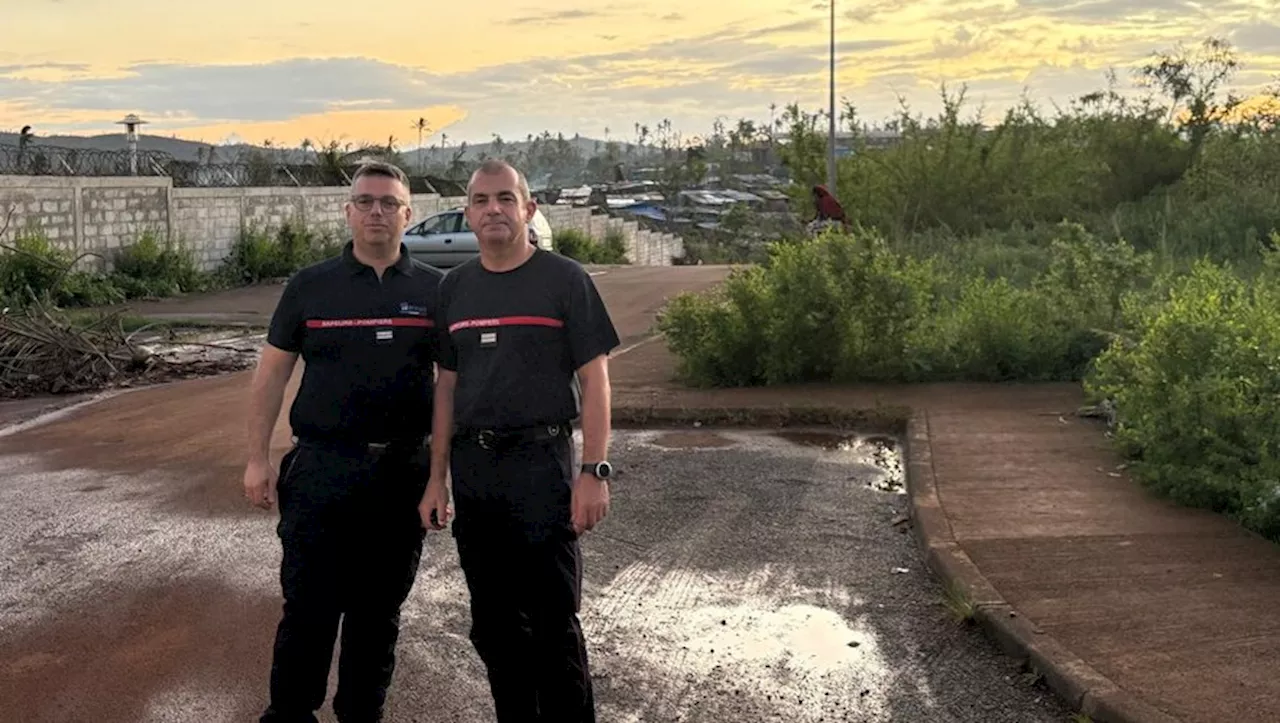 Pompiers de l'Hérault à Mayotte après le cyclone Chido