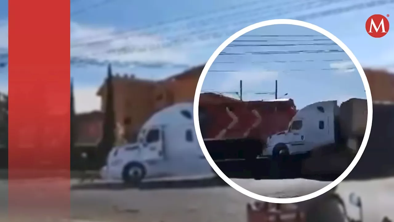 Tren Impacta Tráiler en Celaya, Guanajuato