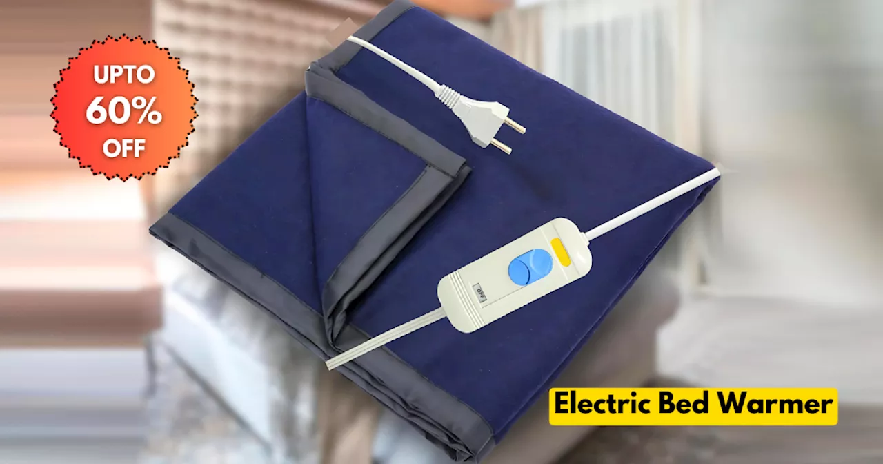 कड़ाके की ठंड में भी बिस्तर, रजाई और कंबल को गर्म रखेंगे ये Electric Bed Warmer, मिल रही है 60% तक की भारी छूट