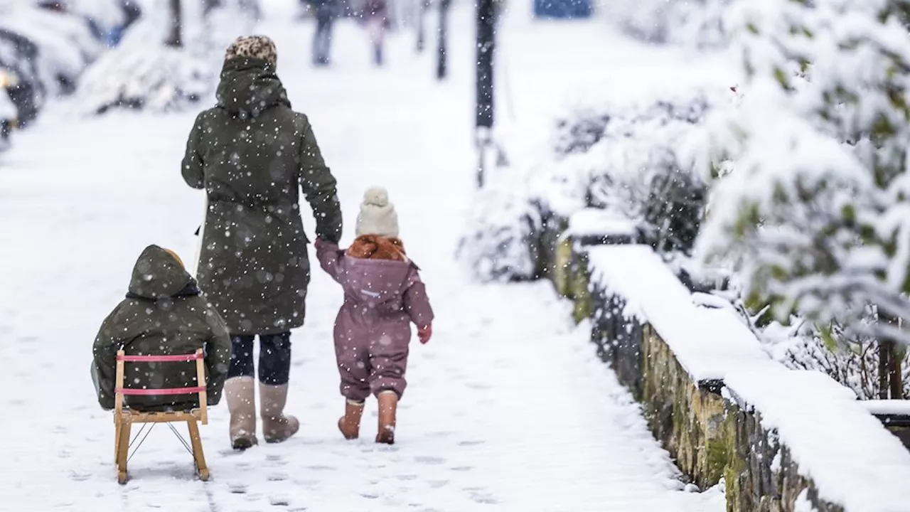 Sneeuw in zuidoosten Nederland