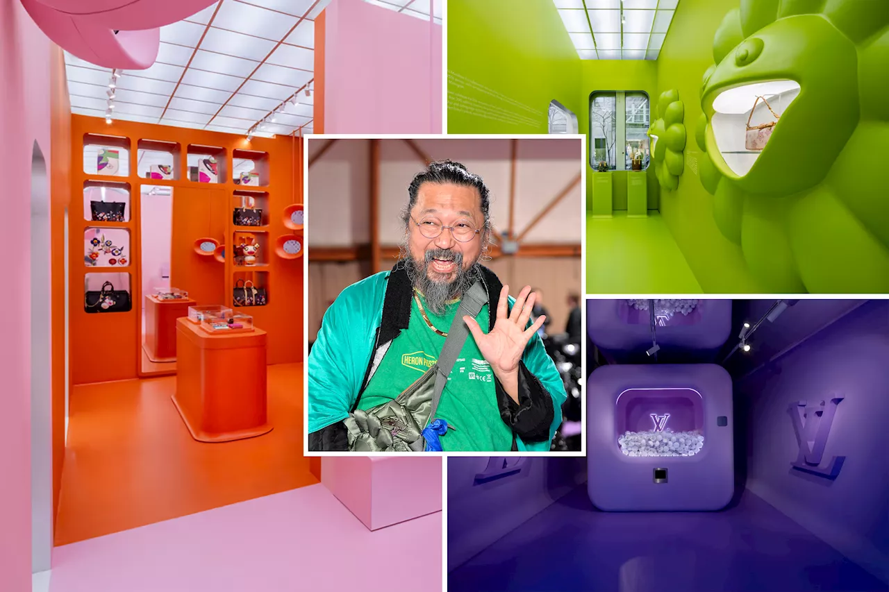 Louis Vuitton and Takashi Murakami Reunite with Dazzling Modular Pop-Up