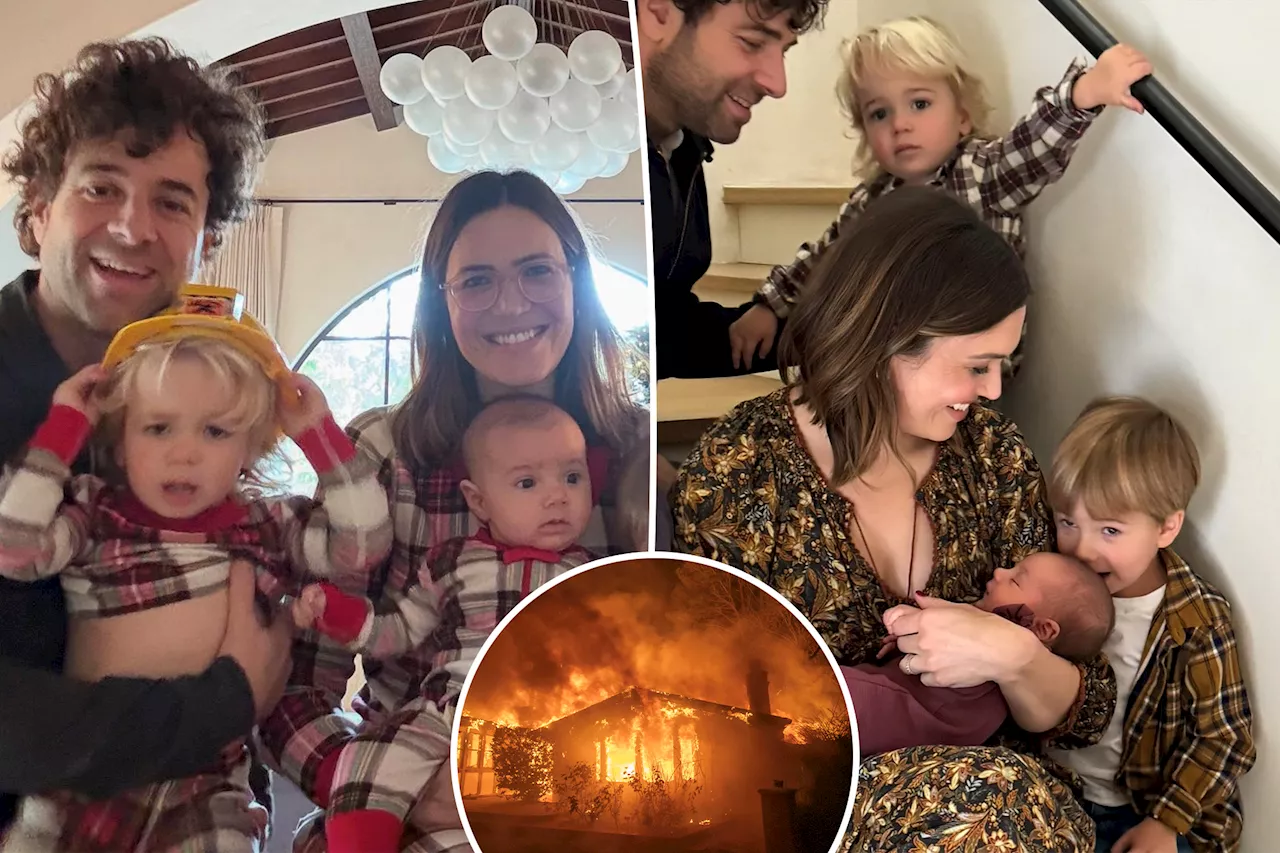 Mandy Moore and her kids evacuate LA home as destructive wildfire spreads: ‘Don't know if our place made it’