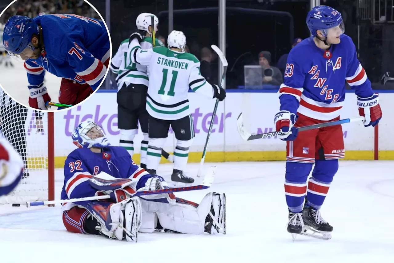 Rangers Lose Ground in Playoffs Despite Point Against Stars