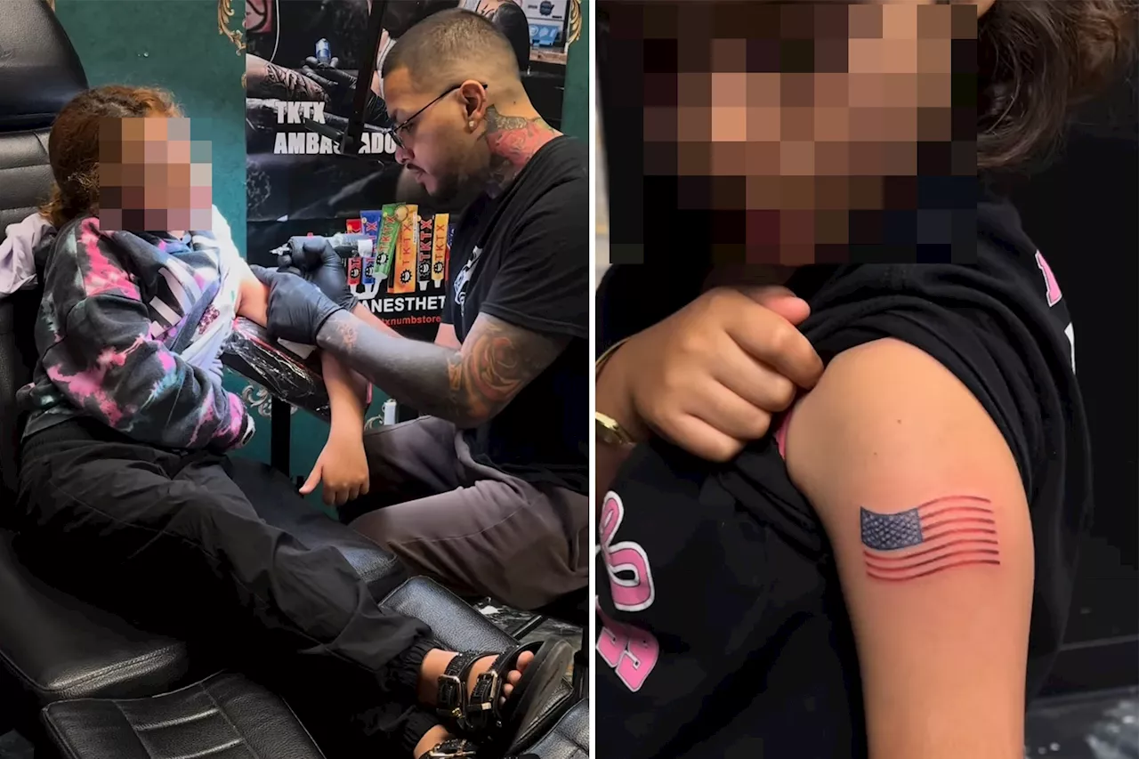 Tattoo Artist Gets Backlash for Giving 9-Year-Old an American Flag Tattoo