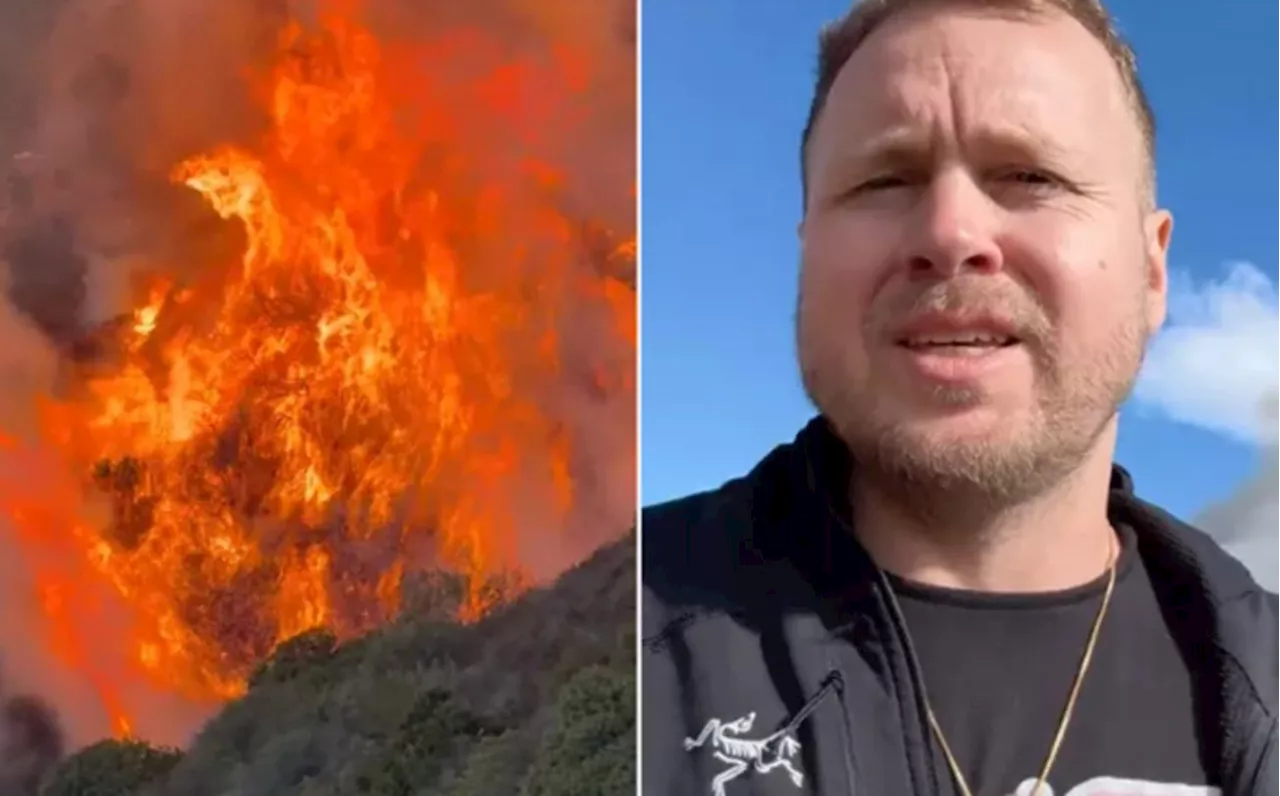 ¡Estrella de la televisión muestra desolado su casa en llamas en los incendios de Los Ángeles!