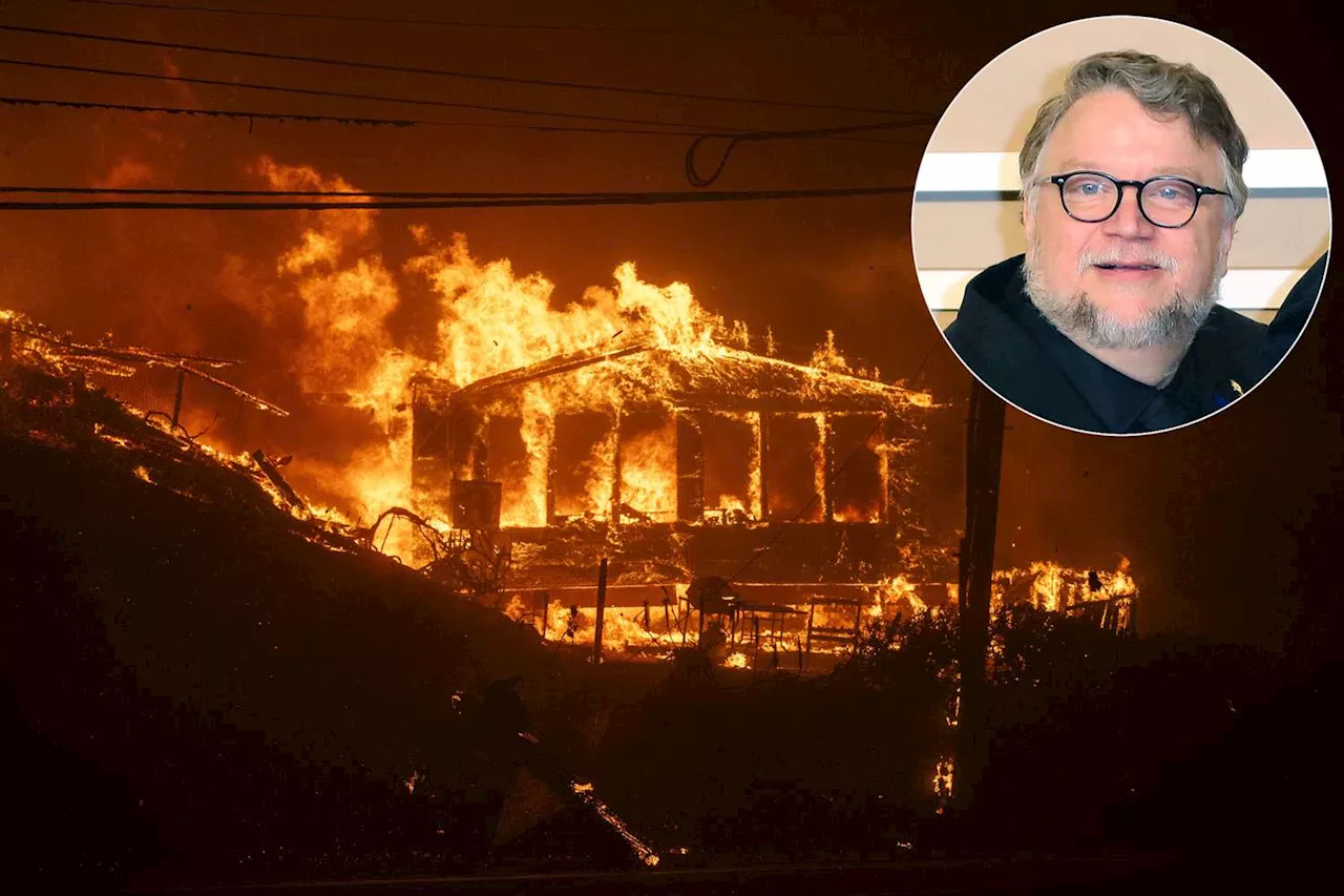 Famosos afectados por los incendios en Los Ángeles: Guillermo del Toro evacúa su hogar