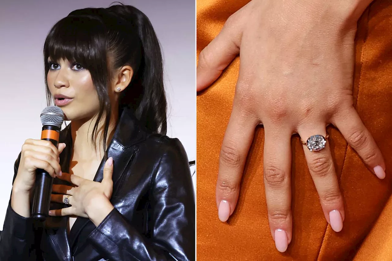 Zendaya Spotted Admiring Engagement Ring at 'Challengers' Screening