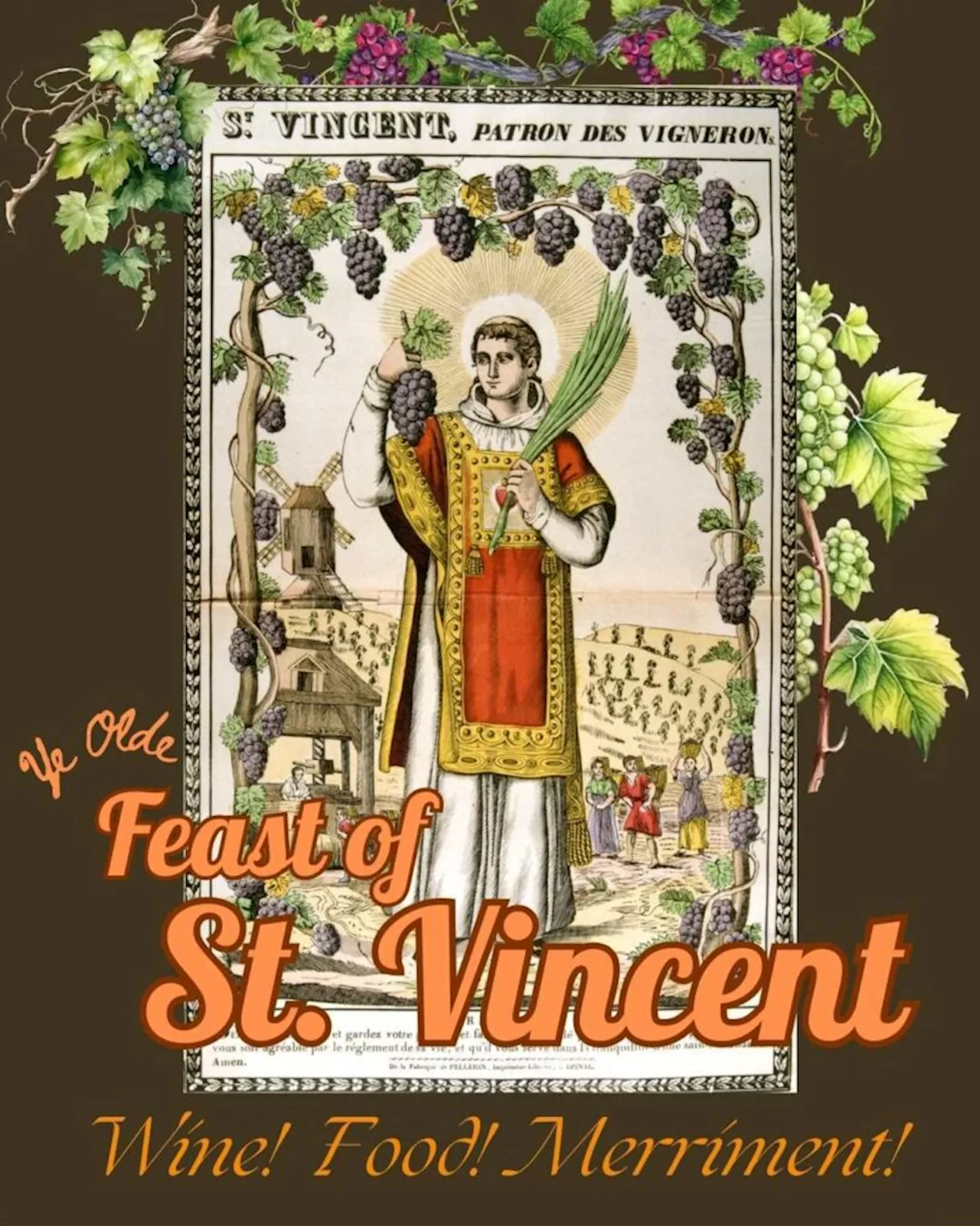 St. Vincent Wine Hosts 'Feast of St. Vincent de Zaragossa' for Inauguration Weekend