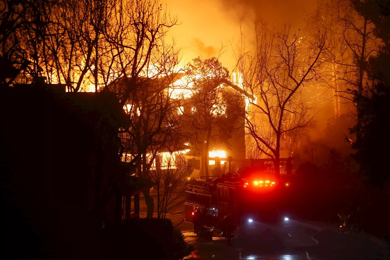 Incêndio florestal em Los Angeles causa fuga em massa