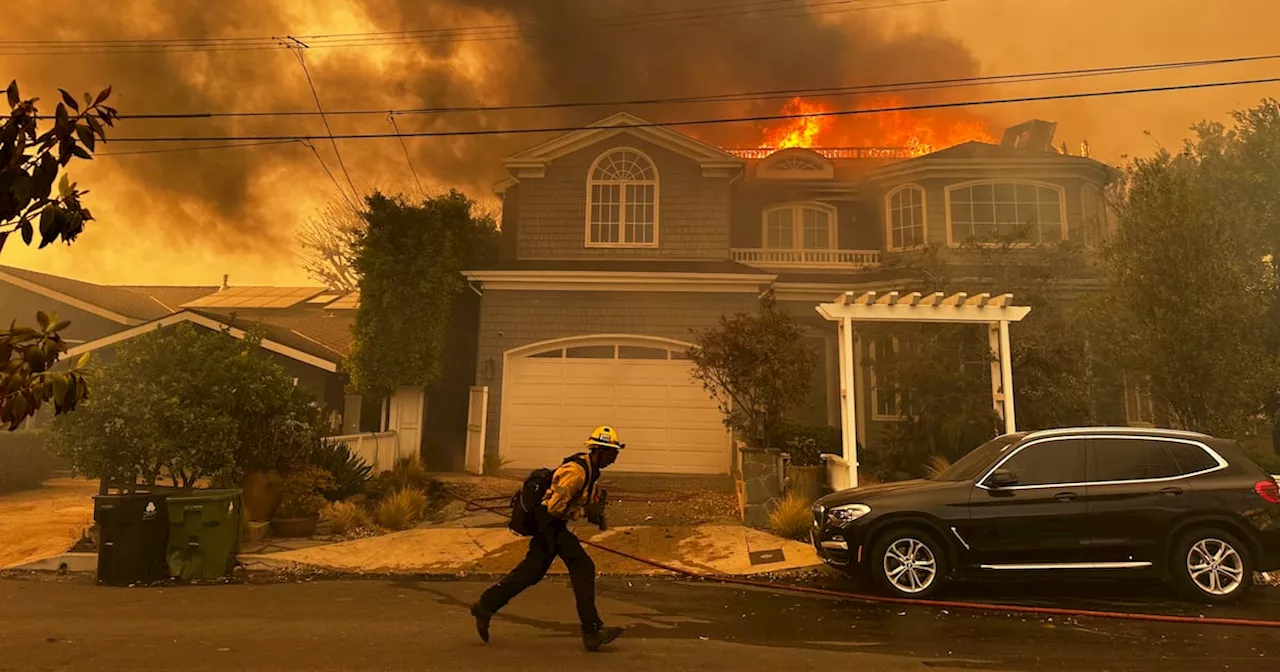 Mansiones de famosos, como Adam Sandler y Kamala Harris, afectadas por incendios en Los Ángeles