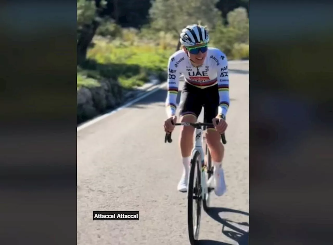 Pogačar's Coaches Use Tour De France Rivals as Motivation in Training Clip