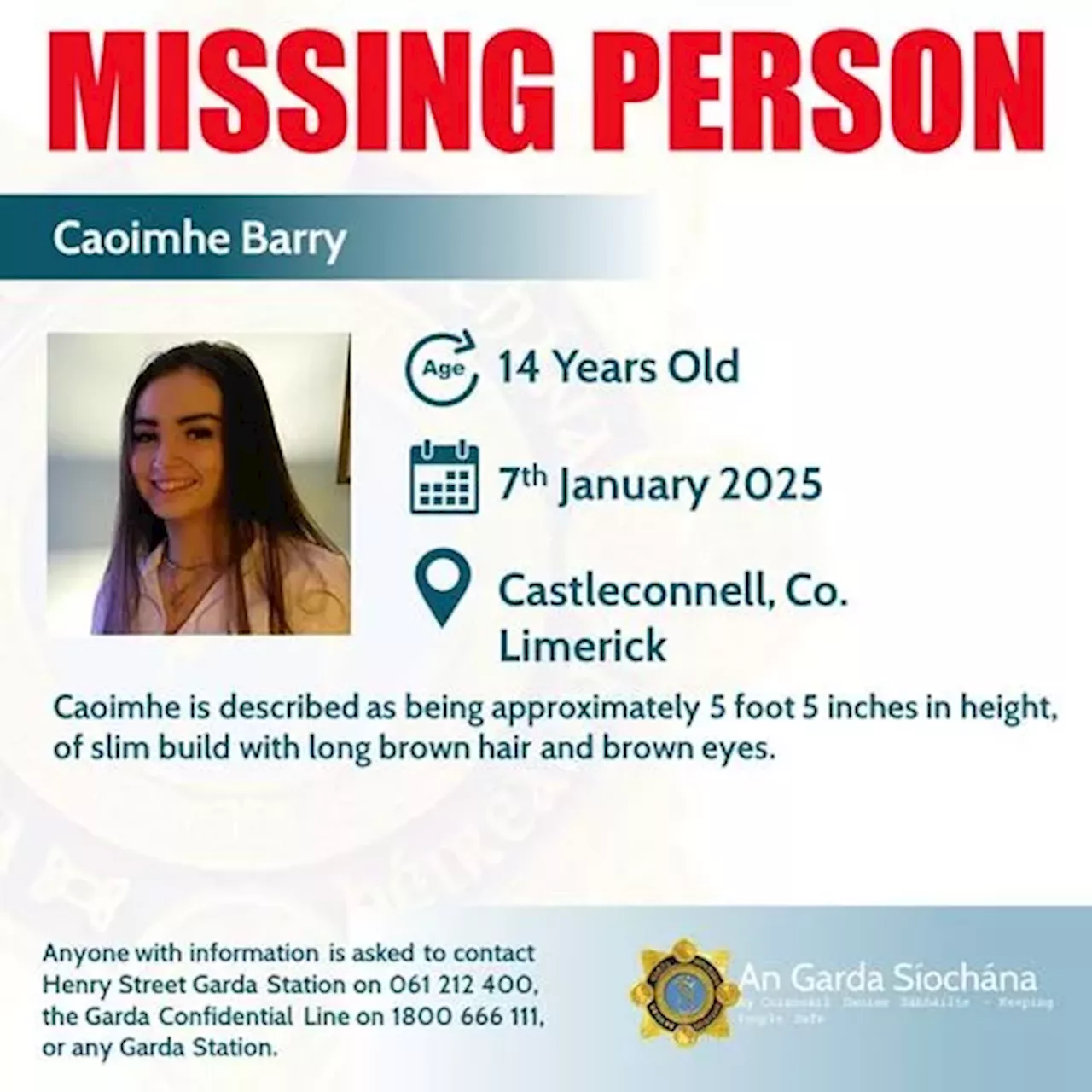 Gardaí Appeal for Public's Help in Finding Missing Teenagers