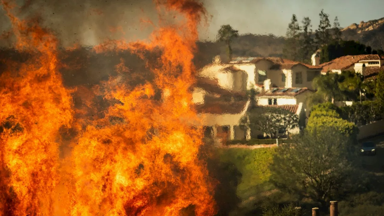 California Wildfires Fueled by Powerful Santa Ana Winds