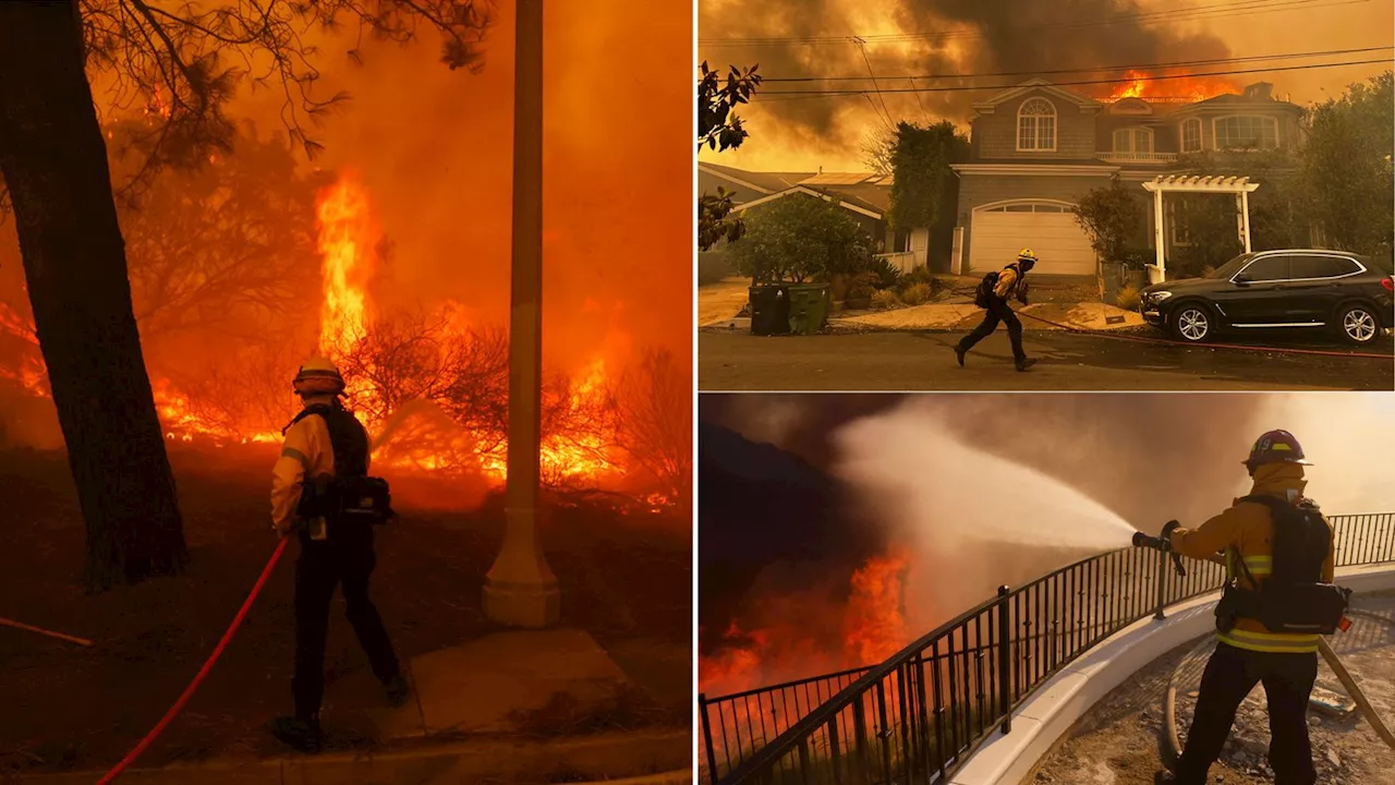 California Wildfires Rage Through Exclusive Pacific Palisades