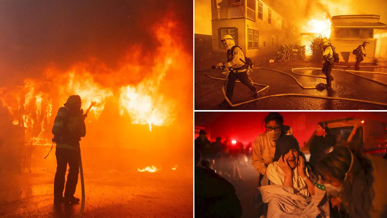 Wildfires Rage in Los Angeles, Forcing Evacuations