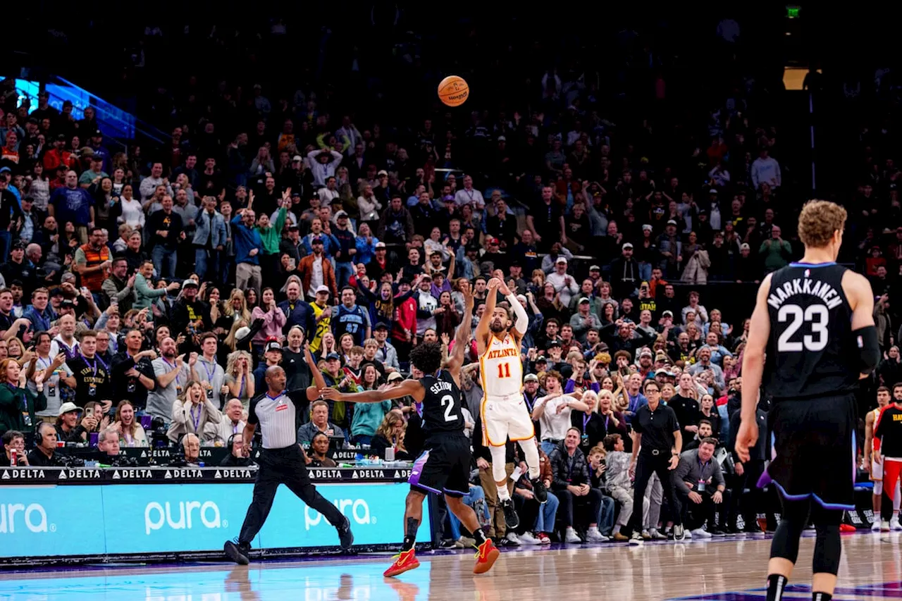 Trae Young's Half-Court Hail Mary Sinks Jazz in Wild Finish