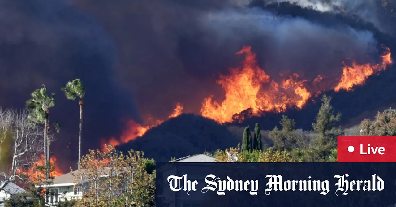 Wildfires Threaten Wealthy Los Angeles Neighborhoods