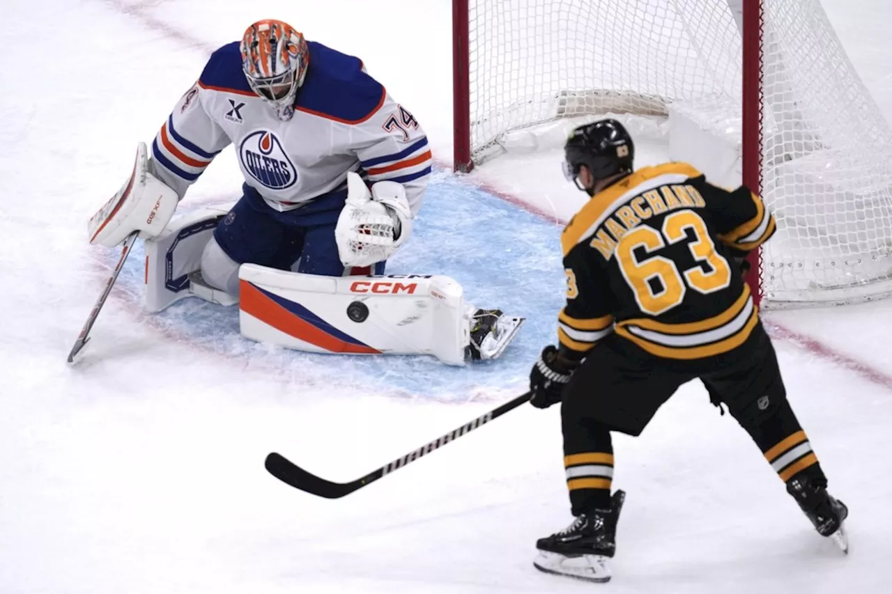 Oilers Extend Winning Streak to 4 With 4-0 Victory Over Bruins