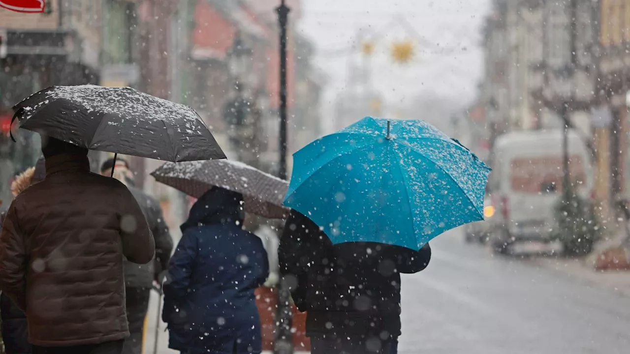 Schnee und Regen bei Temperaturen bis 14 Grad