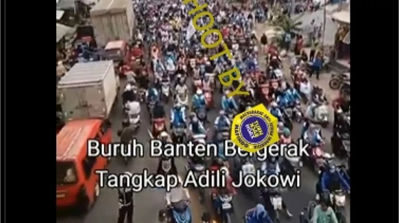 Viral Video Buruh di Banten Disalahartikan Sebagai Aksi Penangkapan Jokowi