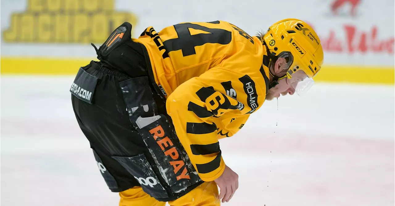 Ishockey: Blodiga bilder på Skellefteås Jonathan Pudas