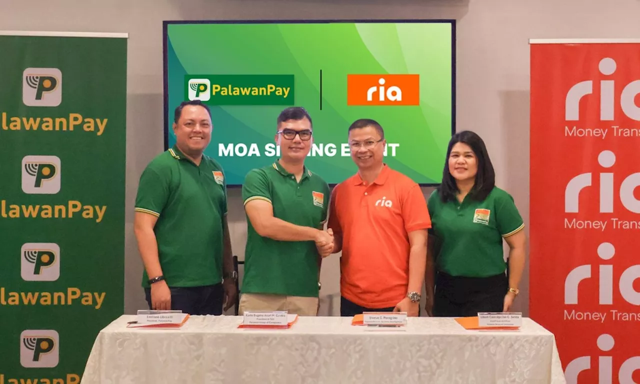 PalawanPay Partners with RIA Money Transfer for Faster, More Secure International Remittances