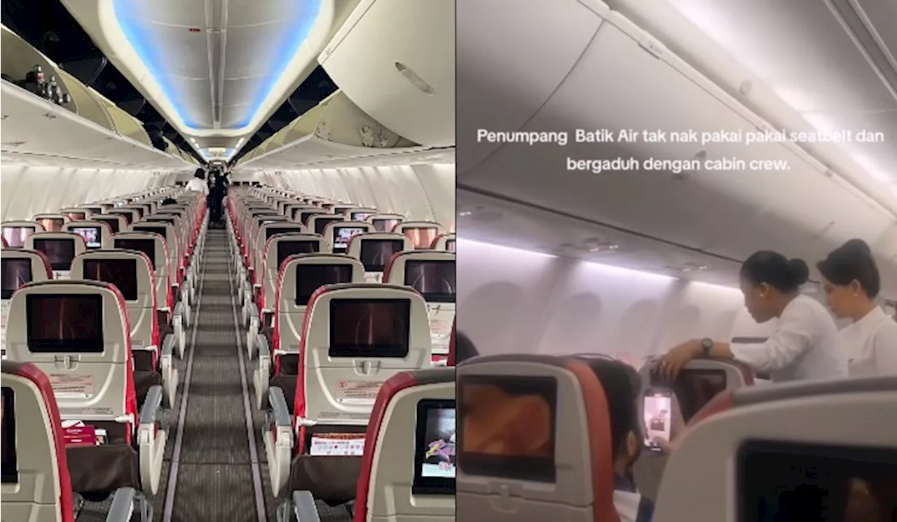 Unruly Passenger Removed from Batik Air Flight for Refusing Safety Rules