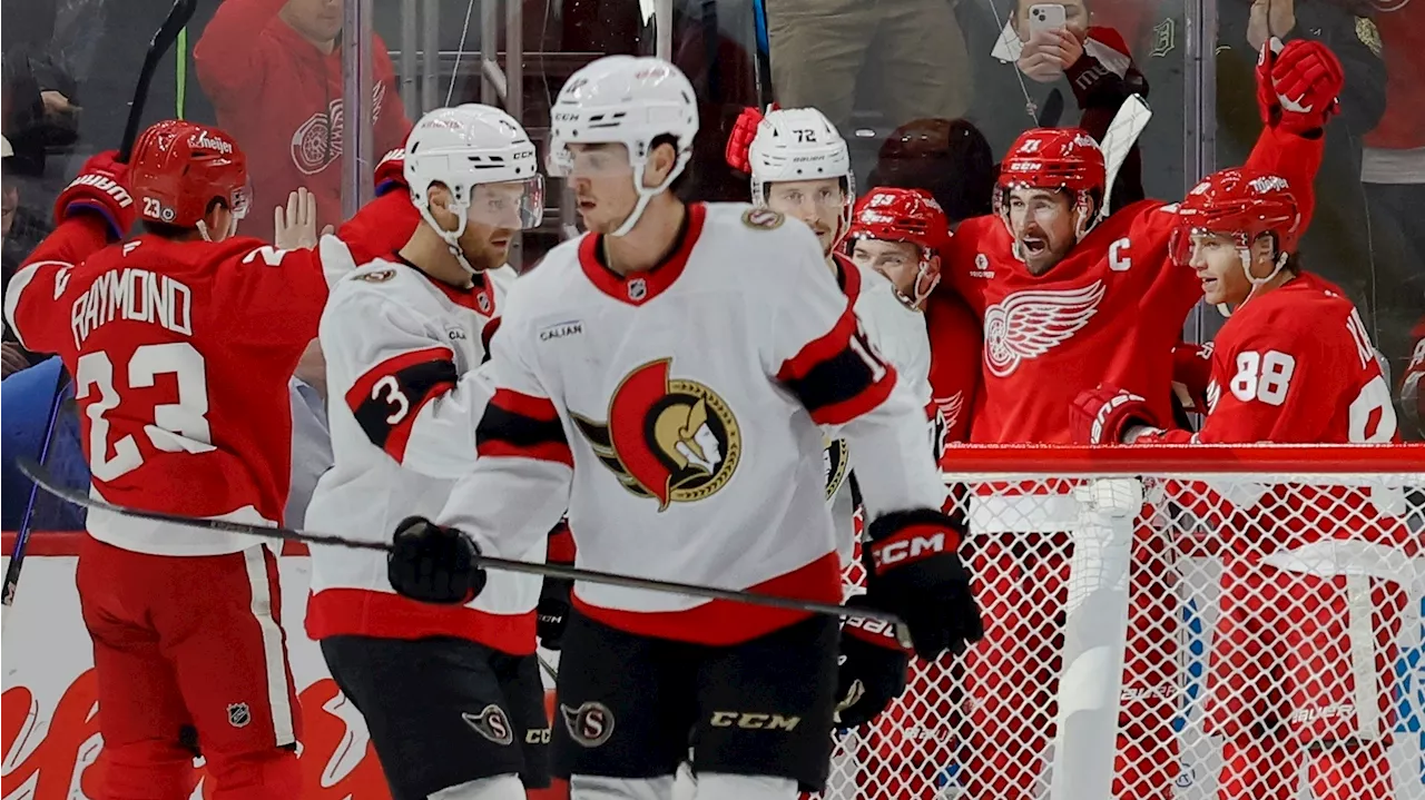 Red Wings Extend Winning Streak to Five With Overtime Victory Over Senators