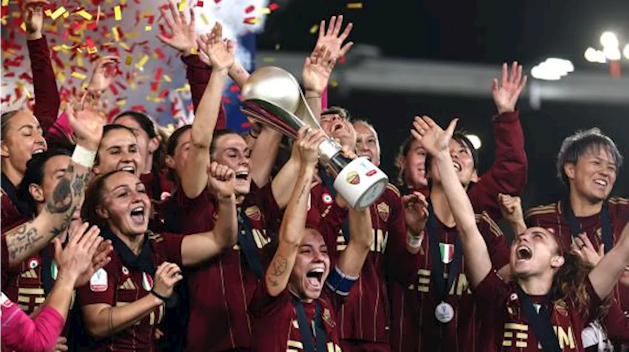 Supercoppa di calcio femminile: Record di spettatori per Roma-Fiorentina