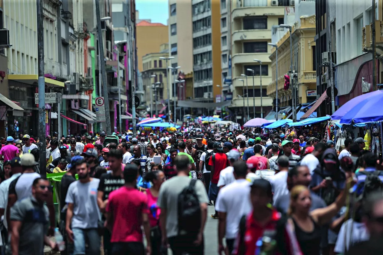 Os EUA alvejam a Rua 25 de Março, em São Paulo