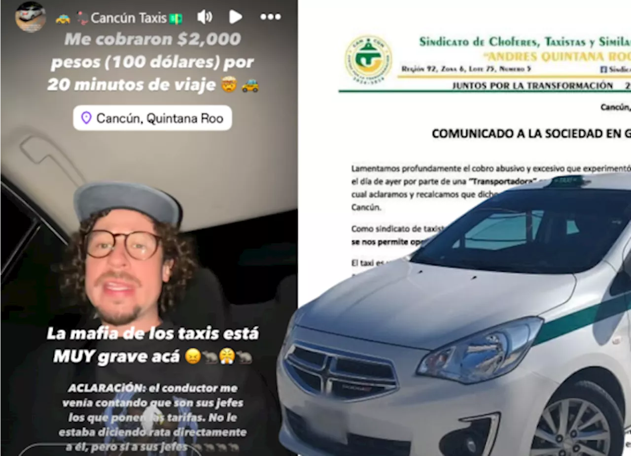 Luisito Comunica denuncia cobro abusivo de taxi en Cancún