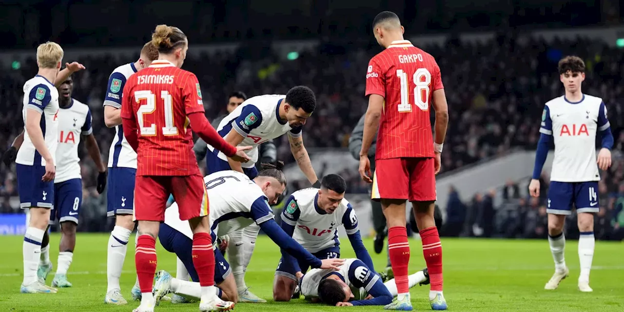 Bentancur Geslepen Af Na Hoekschop in Carabao Cup Halve Finale