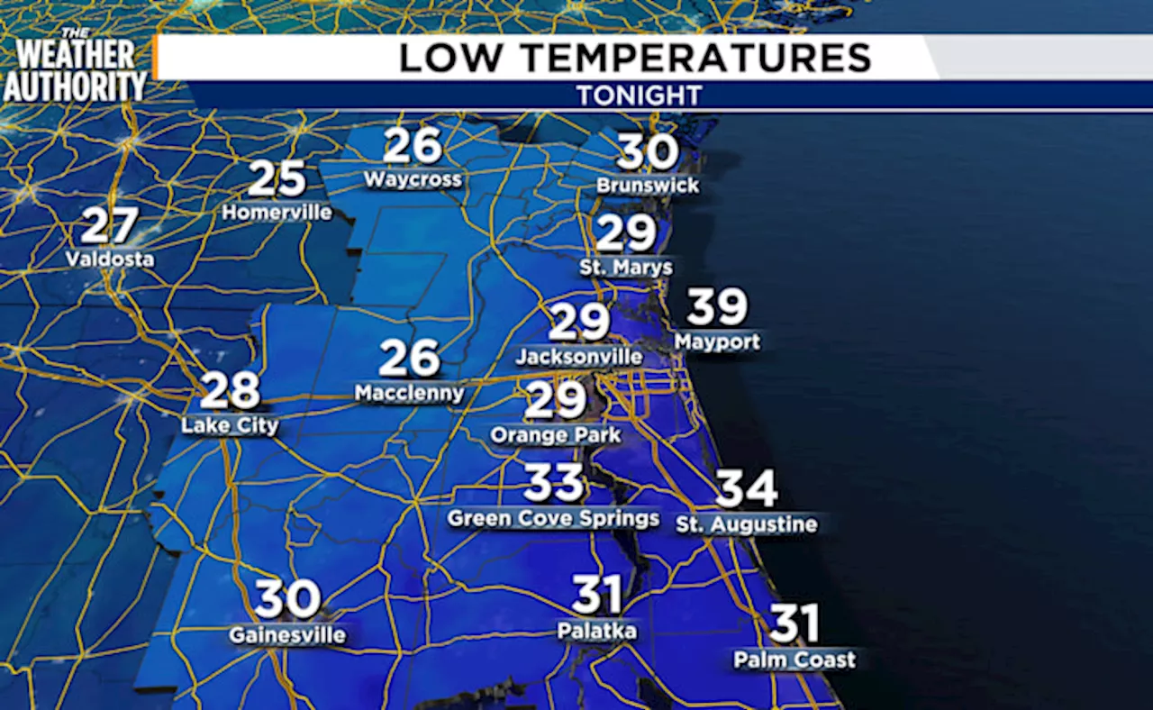 Cold Weather Advisory and Freeze Warnings for Northeast Florida and Southeast Georgia