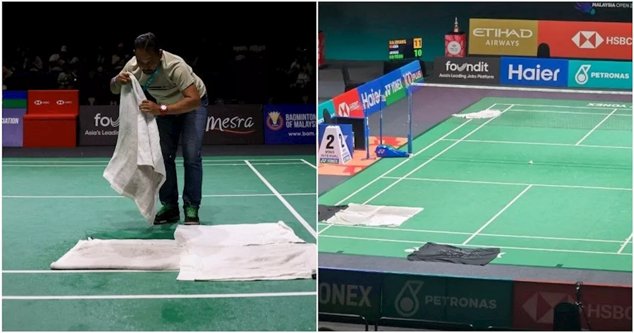 Malaysia Open Match Suspended Due to Roof Leak