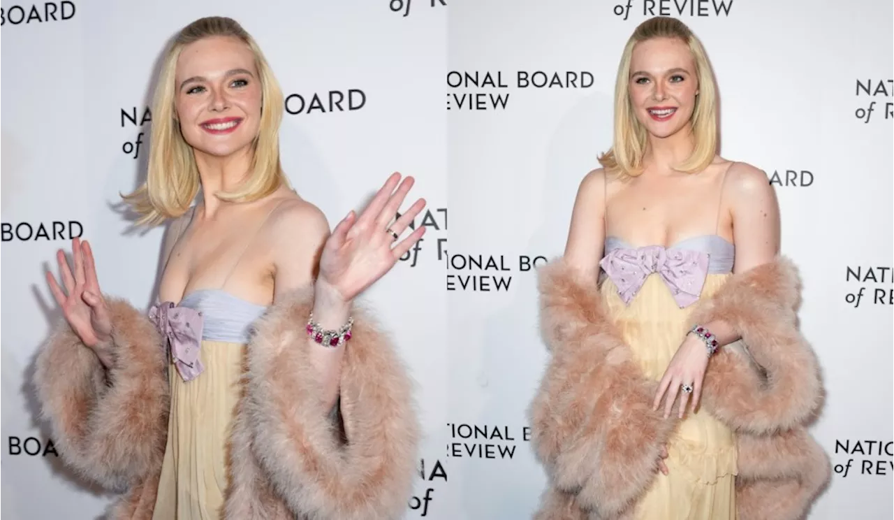 Elle Fanning Channels Vintage Glamour at Valentino Resort 2025 Show