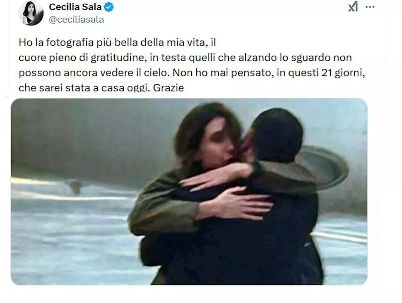 Cecilia Sala torna in Italia dopo tre settimane di detenzione in Iran