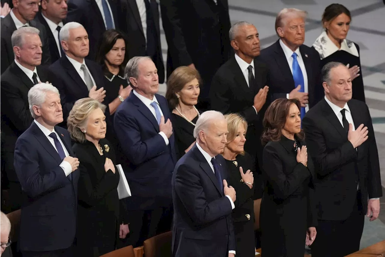 Presidents Come Together at Carter's Funeral