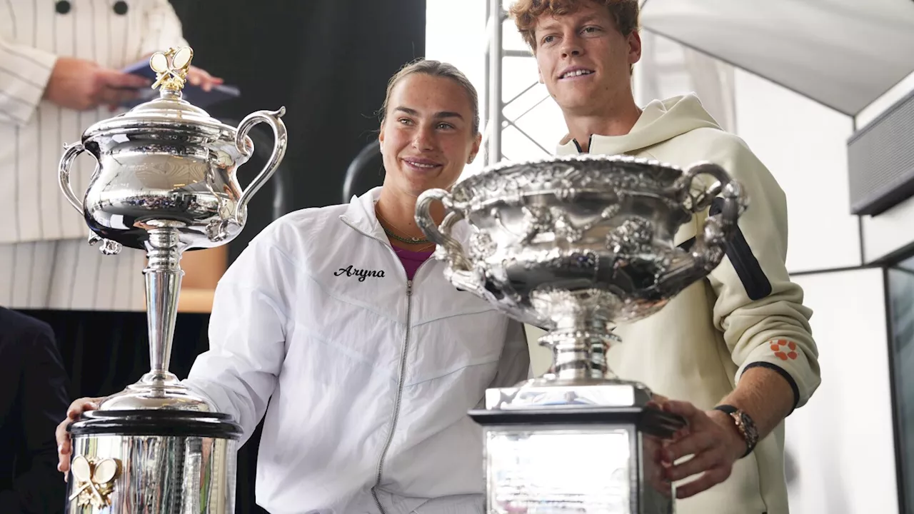 Sinner, Djokovic in opposite halves at the Australian Open, Sabalenka vs Stephens in 1st round