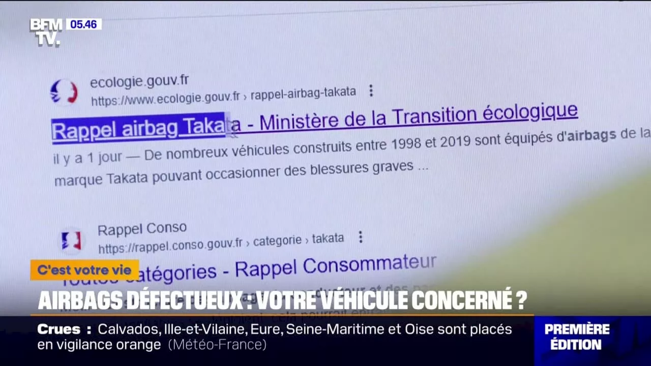 Airbags défectueux Takata: comment savoir si son véhicule est concerné?