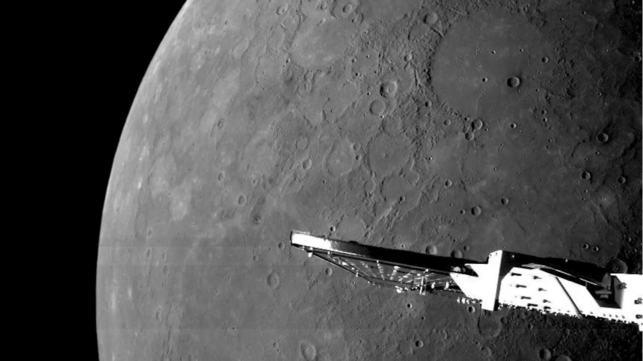 BepiColombo fliegt knapp an Merkur vorbei und liefert scharfe Bilder