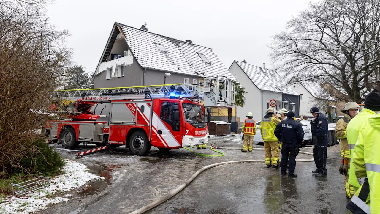 Duisburg: Ein Toter nach Explosion in Einfamilienhaus