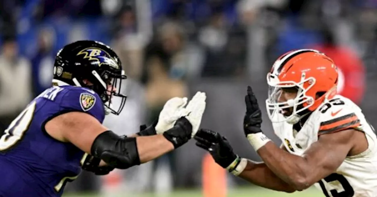 Ravens Rookie Gets Heartwarming Message From Browns Star Myles Garrett