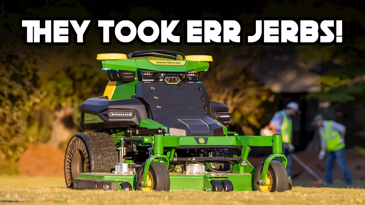 John Deere Unveils Electric Robot Mower at CES 2025