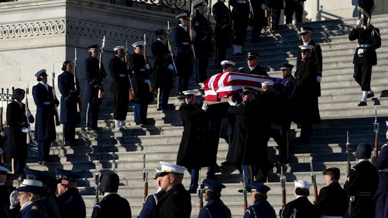 Honran al expresidente de EE.UU. Jimmy Carter en un funeral de Estado