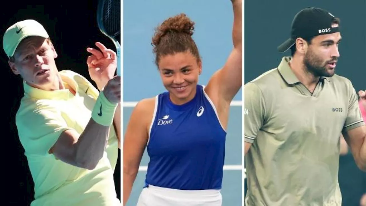 Australian Open, tabellone: Sinner, Berrettini, Musetti, Paolini, il borsino degli italiani