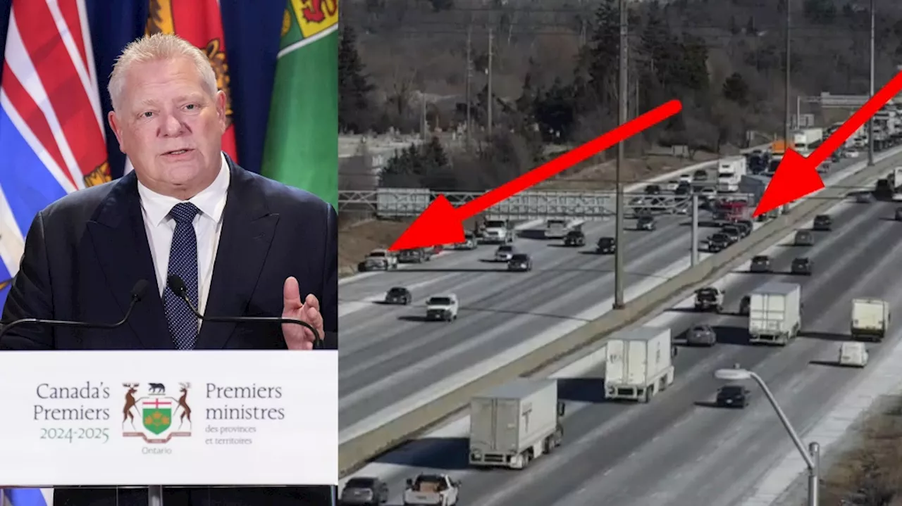 Ontario Premier Doug Ford unharmed after Highway 401 collision, 18-year-old driver charged