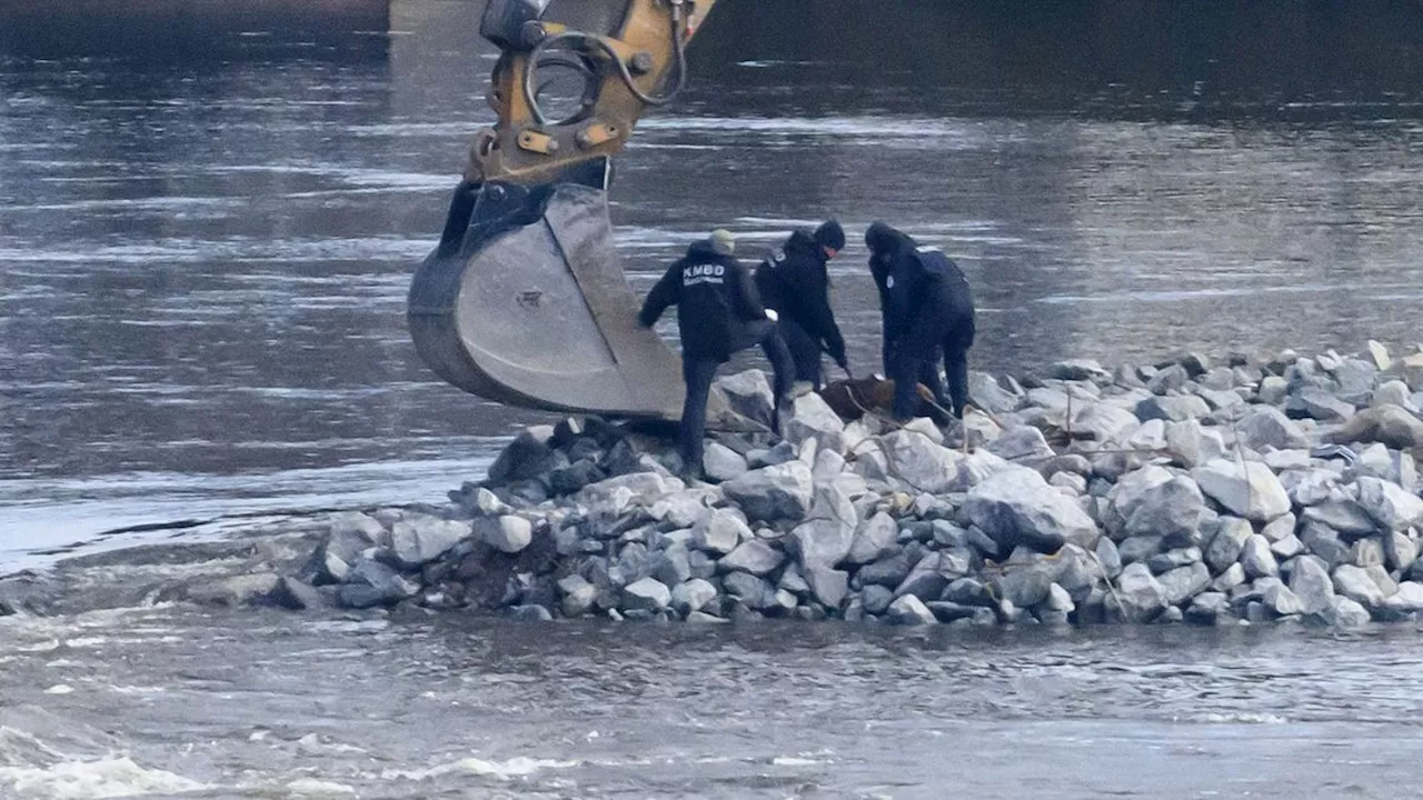 Blindgängerfund an Carolabrücke: Weltkriegsbombe in Dresden entschärft