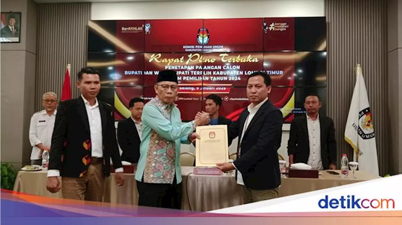 Iron-Edwin Resmi Ditetapkan Sebagai Bupati dan Wabup Lombok Timur Terpilih