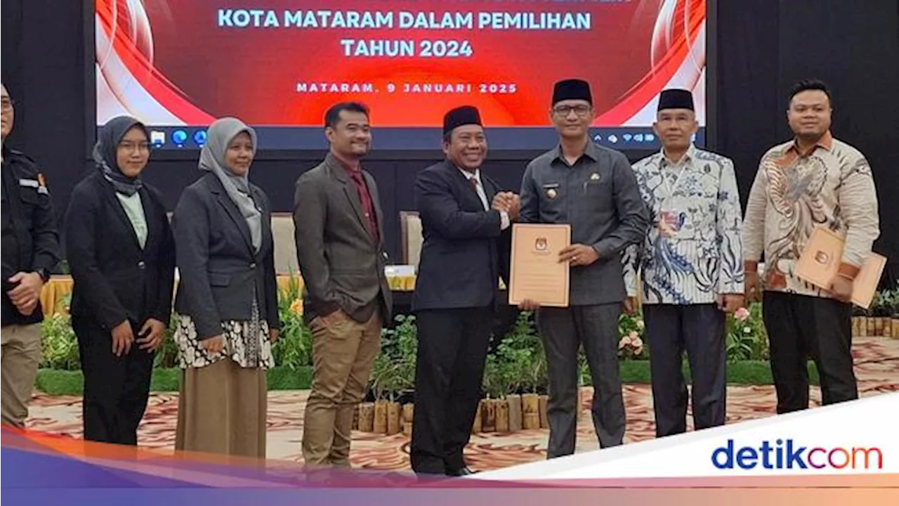 Mohan Roliskana dan TGH Mujiburrahman Ditetapkan Pemenang Pilwalkot Mataram 2025-2030