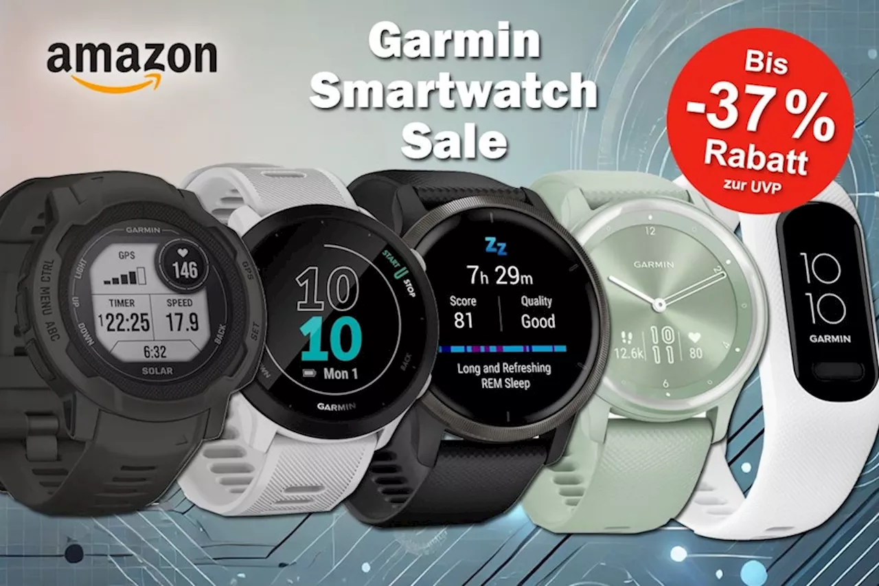 Garmin Smartwatches im Amazon Sale: Bis zu 37% Rabatt